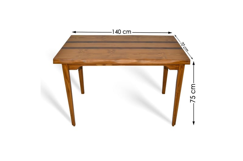 Matbord Rautas 140 cm - Natur/Ljusbrun - Matbord & köksbord