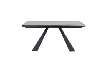 Matbord Rians Förlängningsbart 160 cm Betonglook - Glas/Betonggrå/Mattsvart - Möbler - Bord & matgrupp - Matbord & köksbord