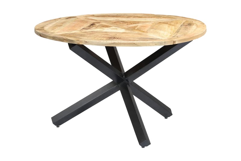 Matbord rund 120x76 cm massivt mangoträ - Matbord & köksbord