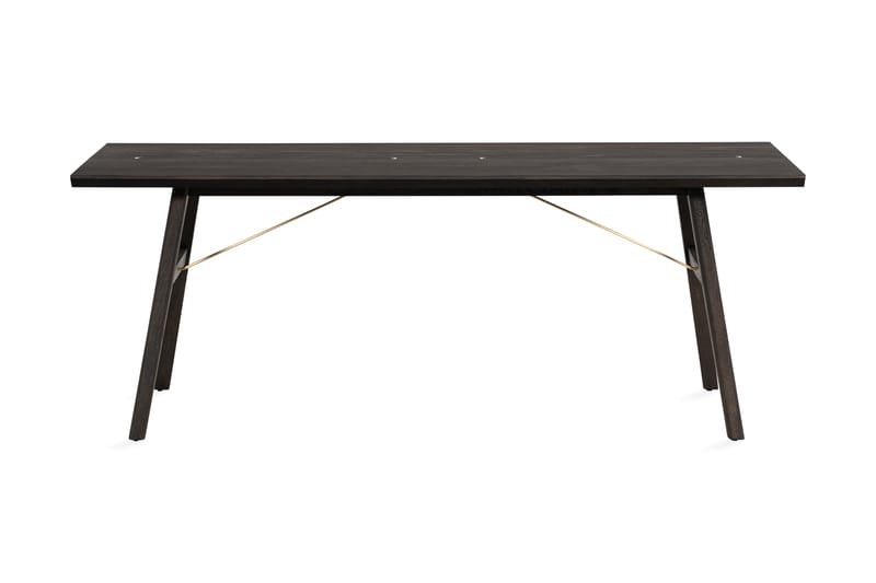 Matbord Ryndon 200 cm Massiv Ek - Brun - Klaffbord & hopfällbart bord - Marmorbord - Matbord & köksbord