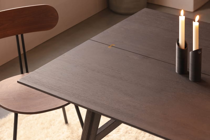 Matbord Ryndon 200 cm Massiv Ek - Brun - Matbord & köksbord