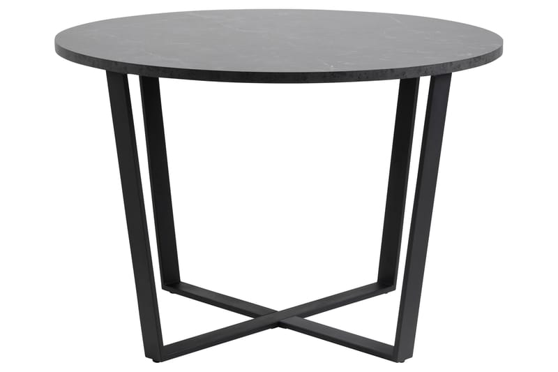 Matbord Sansi 110 cm Rund - Svart - Möbler - Bord & matgrupp - Matbord & köksbord