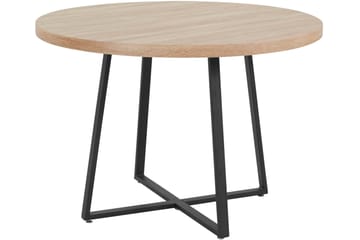 Matbord Sella Runt 110 cm - Natur/Svart - Möbler - Bord & matgrupp - Matbord & köksbord