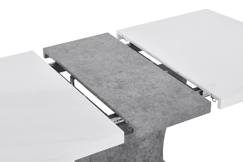 Matbord Seseli Förlängningsbart 140 cm - Vit|Grå - Matbord & köksbord