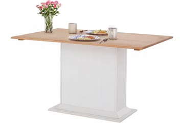 Matbord Silas 105 cm - Vit|Brun - Möbler - Bord & matgrupp - Matbord & köksbord