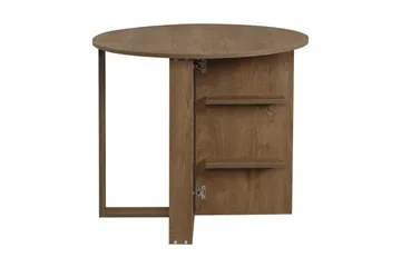 Matbord Skoglund Runt Hopfällbart - Mörk Ek - Möbler - Bord & matgrupp - Matbord & köksbord