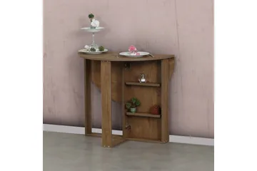 Matbord Skoglund Runt Hopfällbart - Mörk Ek - Möbler - Bord & matgrupp - Matbord & köksbord