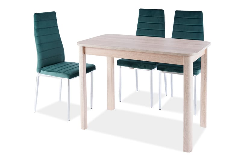 Matbord Soeur Förlängningsbart 105 cm - Sonomaek/Vitpigmenterad - Möbler - Bord & matgrupp - Matbord & köksbord