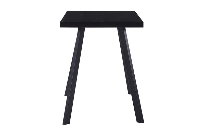 Matbord svart 120x60x75 cm härdat glas - Svart - Matbord & köksbord