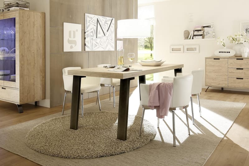 Matbord Terreno 188 cm - Ek|Metall - Möbler - Bord & matgrupp - Matbord & köksbord
