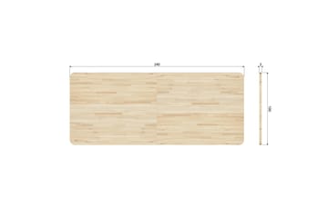 Matbord Tuor 240 cm - Natural - Möbler - Bord & matgrupp - Matbord & köksbord