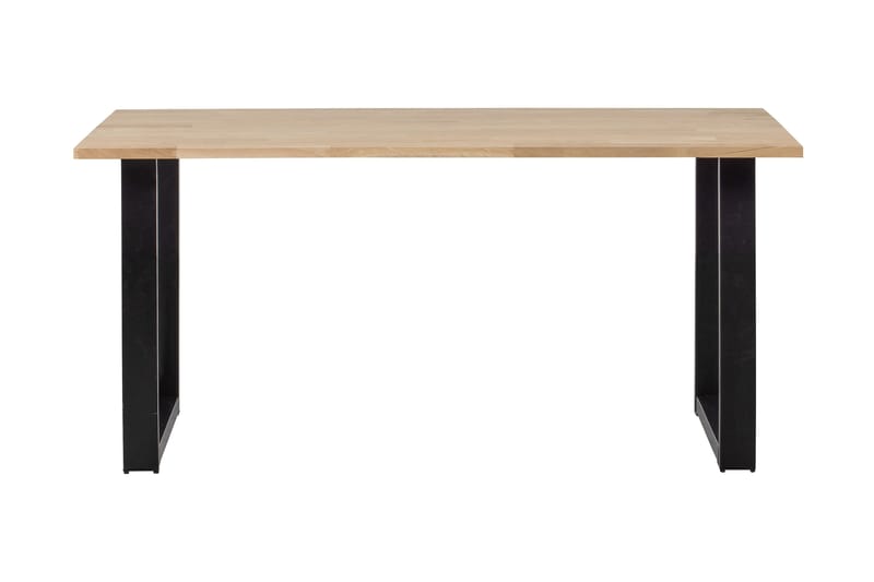 Matbord Tuor U-Formade Ben 160 cm Obehandlat - Ek/Svart - Möbler - Bord & matgrupp - Matbord & köksbord
