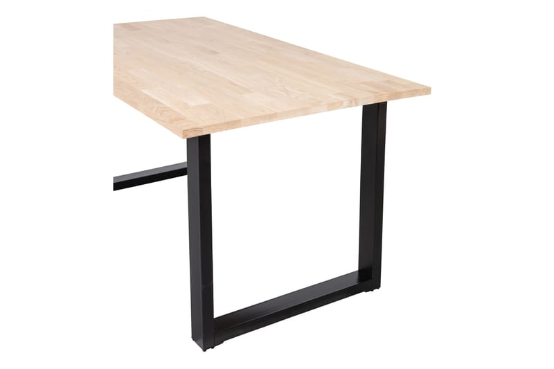 Matbord Tuor U-Formade Ben 160 cm Obehandlat - Ek/Svart - Möbler - Bord & matgrupp - Matbord & köksbord