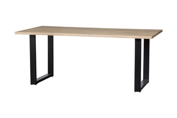 Matbord Tuor U-Formade Ben 180 cm - Ek/Svart - Möbler - Bord & matgrupp - Matbord & köksbord