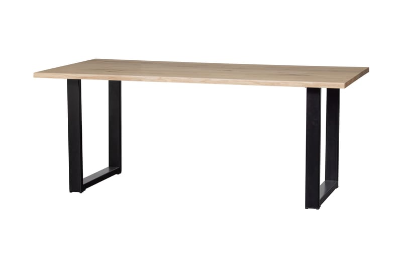 Matbord Tuor U-Formade Ben 180 cm - Ek/Svart - Möbler - Bord & matgrupp - Matbord & köksbord