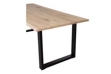 Matbord Tuor U-Formade Ben 180 cm - Ek/Svart - Möbler - Bord & matgrupp - Matbord & köksbord