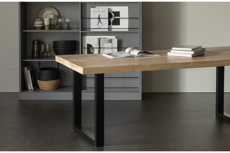 Matbord Tuor U-Formade Ben 180 cm - Natur/Svart - Möbler - Bord & matgrupp - Matbord & köksbord