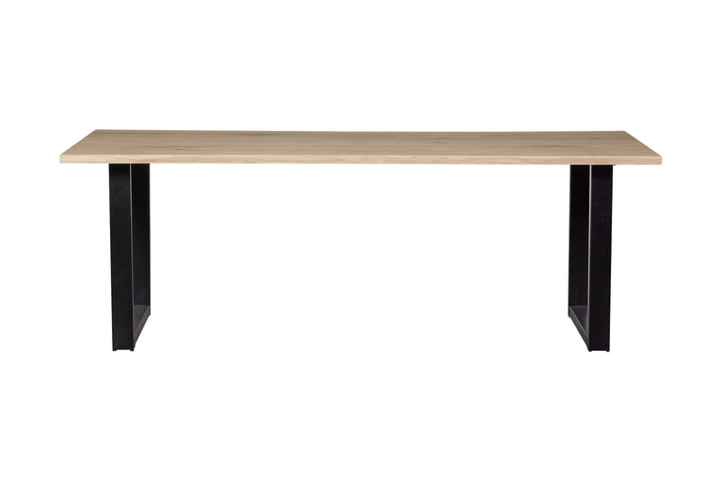 Matbord Tuor U-Formade Ben 199 cm - Ek/Svart - Möbler - Bord & matgrupp - Matbord & köksbord