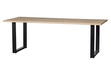 Matbord Tuor U-Formade Ben 199 cm - Ek/Svart - Möbler - Bord & matgrupp - Matbord & köksbord