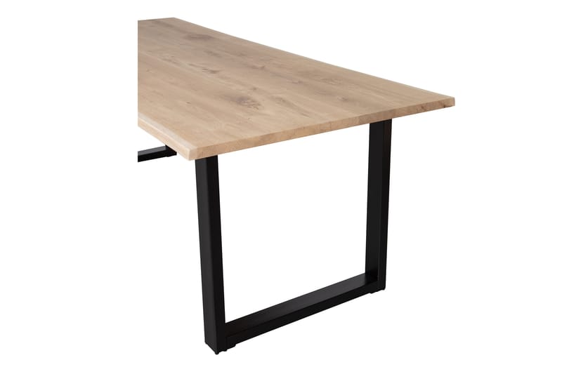 Matbord Tuor U-Formade Ben 199 cm - Ek/Svart - Möbler - Bord & matgrupp - Matbord & köksbord