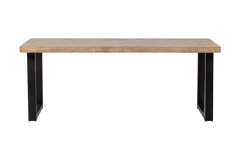 Matbord Tuor U-Formade Ben 200 cm - Spetskypert/Natur/Svart - Möbler - Bord & matgrupp - Matbord & köksbord