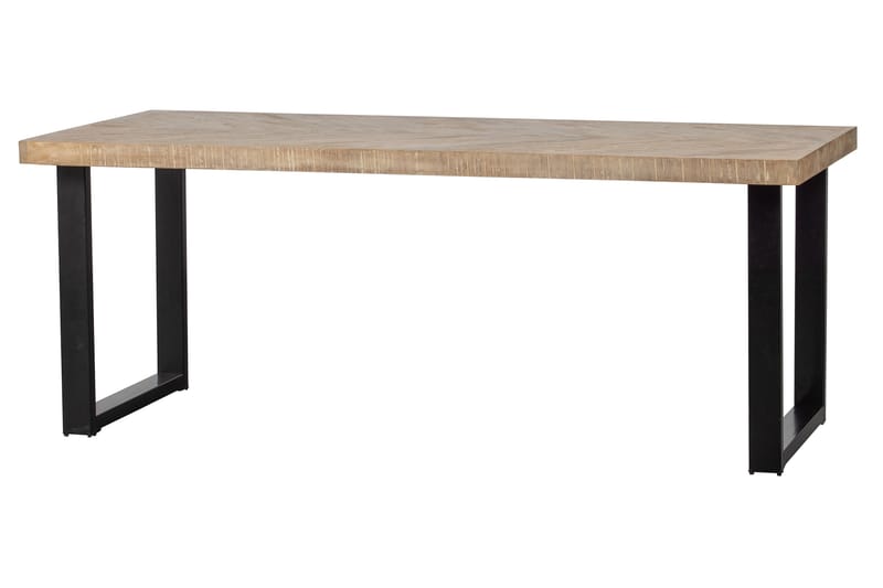 Matbord Tuor U-Formade Ben 200 cm - Spetskypert/Natur/Svart - Möbler - Bord & matgrupp - Matbord & köksbord