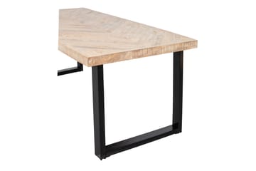 Matbord Tuor U-Formade Ben 200 cm - Spetskypert/Natur/Svart - Möbler - Bord & matgrupp - Matbord & köksbord