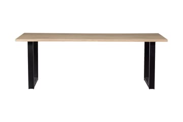 Matbord Tuor U-Formade Ben 220 cm - Ek/Svart - Möbler - Bord & matgrupp - Matbord & köksbord