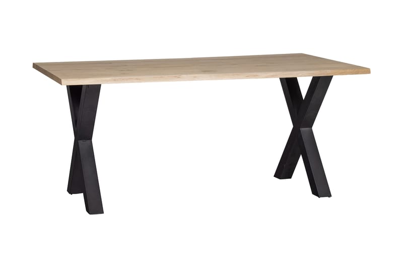 Matbord Tuor X-Formade Ben 180 cm - Ek/Svart - Möbler - Bord & matgrupp - Matbord & köksbord