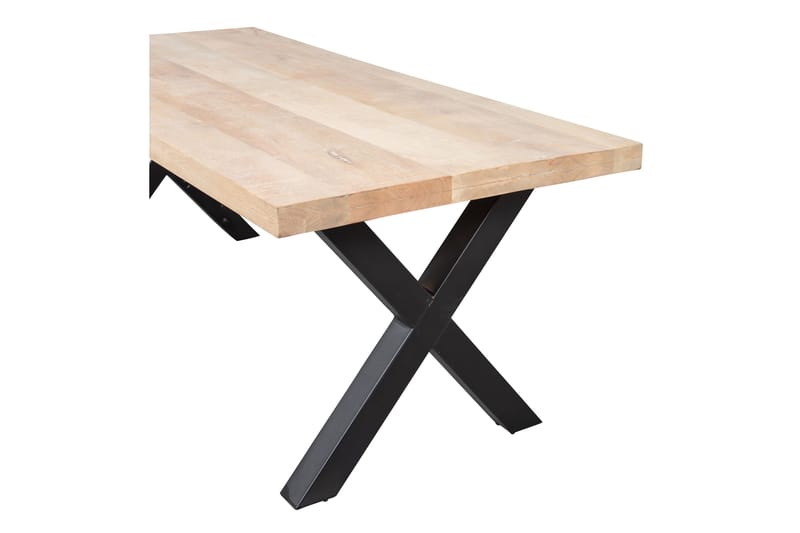 Matbord Tuor X-Formade Ben 180 cm - Natur/Svart - Matbord & köksbord