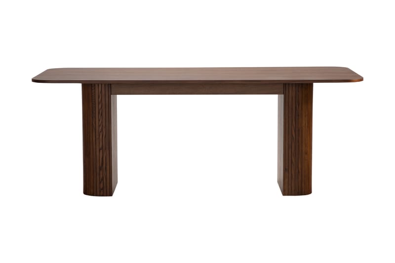 Matbord Uppveda 200 cm - Mörkbrunt valnötsträ - Klaffbord & hopfällbart bord - Marmorbord - Matbord & köksbord