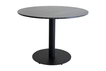 Matbord Venture Home Admira Matbord 106 cm Runt Marmor Black - Möbler - Bord & matgrupp - Matbord & köksbord