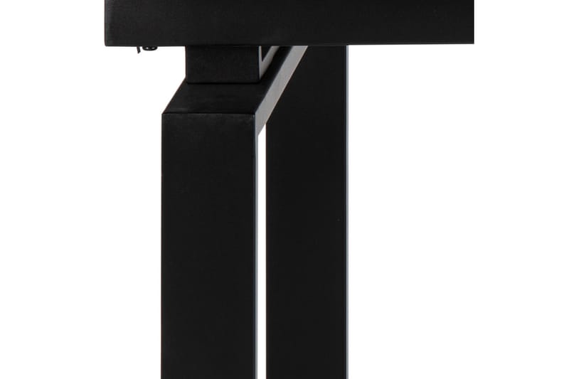 Matbord Vonarx 200 cm - Glas/Vit/Matt Svart - Möbler - Bord & matgrupp - Matbord & köksbord