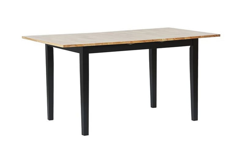 Matbord Wasola 150 cm Hopfällbart - Svart/Ljusbrun - Klaffbord & hopfällbart bord - Matbord & köksbord