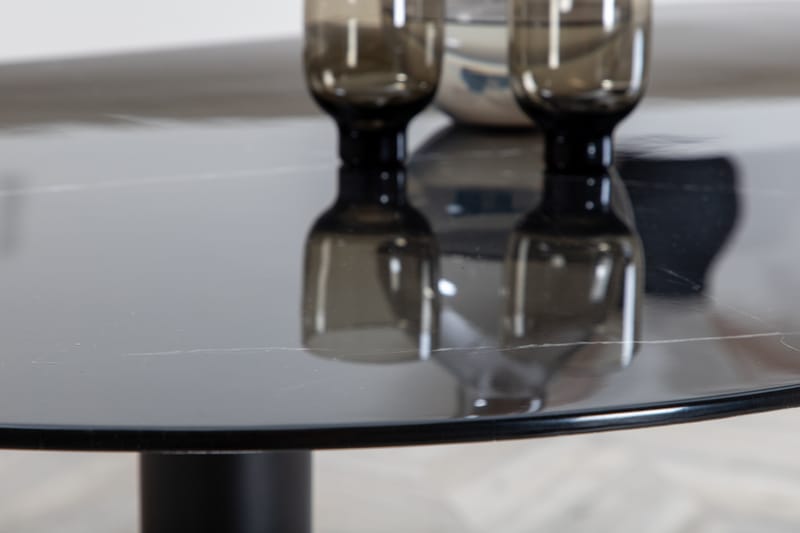 Matbord Pilis 180 cm Ovalt - Svart - Matbord & köksbord