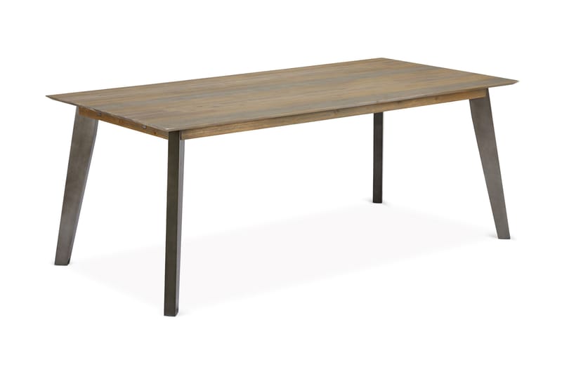 Matbord Periana Förlängningsbart 200 cm - Brun|Silver - Matbord & köksbord
