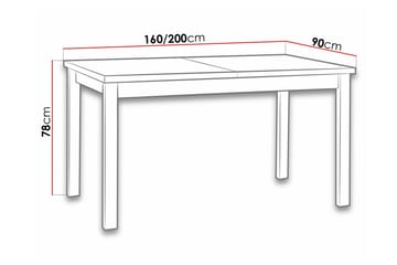 Matbord Patrickswell 90 cm - Vit - Möbler - Bord & matgrupp - Matbord & köksbord