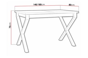Matbord Patrickswell 80 cm - Svart - Möbler - Bord & matgrupp - Matbord & köksbord
