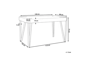 Mcgetrick Matbord 130x80 cm - Trä/Natur - Möbler - Bord & matgrupp - Matbord & köksbord