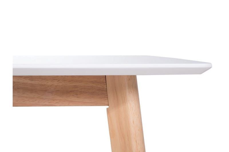 Medio Utdragbart Rektangulärt Matbord 120–155 cm i Trä - Vit - Möbler - Bord & matgrupp - Matbord & köksbord