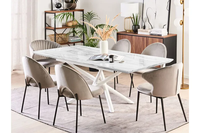 Moirax Matbord 200 cm Hopfällbart - Vit - Möbler - Bord & matgrupp - Matbord & köksbord