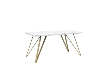 Molden Matbord 150 cm - Vit/Guld - Möbler - Bord & matgrupp - Matbord & köksbord