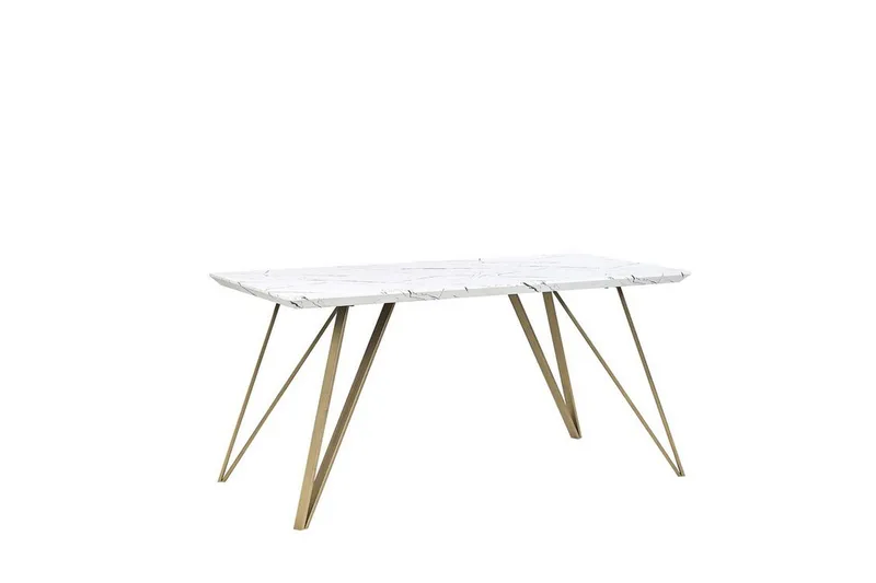 Molden Matbord 150 cm - Vit/Guld - Möbler - Bord & matgrupp - Matbord & köksbord