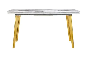 Mosby Matbord 200 cm Hopfällbart - Vit/Guld - Möbler - Bord & matgrupp - Matbord & köksbord