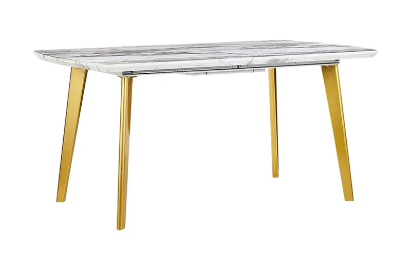 Mosby Matbord 200 cm Hopfällbart - Vit/Guld - Möbler - Bord & matgrupp - Matbord & köksbord