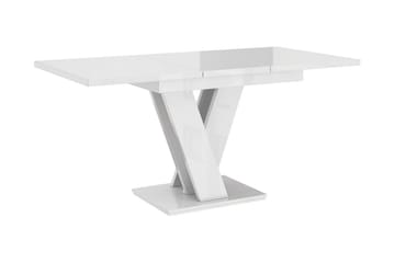 Nand Utdragbart Rektangulärt Matbord 120–160 cm i Trä - Vit|Beige - Möbler - Bord & matgrupp - Matbord & köksbord