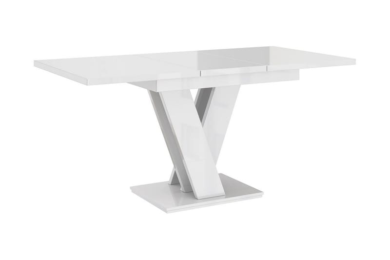 Nand Utdragbart Rektangulärt Matbord 120–160 cm i Trä - Vit|Beige - Möbler - Bord & matgrupp - Matbord & köksbord