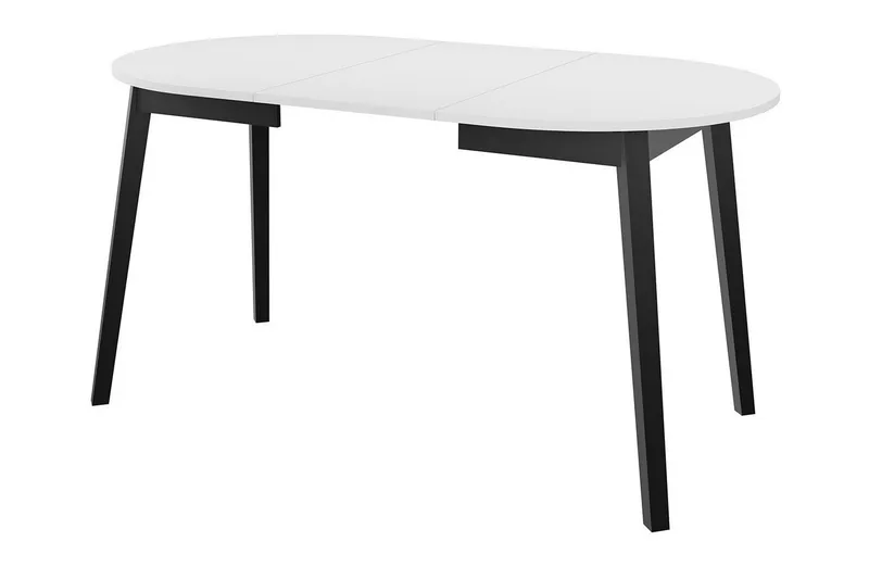Narberth Litet Utdragbart Runt Matbord 90 cm med Trä- och Ekutseende - Svart - Möbler - Bord & matgrupp - Matbord & köksbord