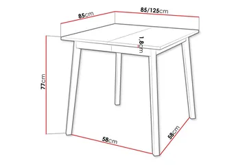 Narberth Matbord 85 cm - Svart - Möbler - Bord & matgrupp - Matbord & köksbord