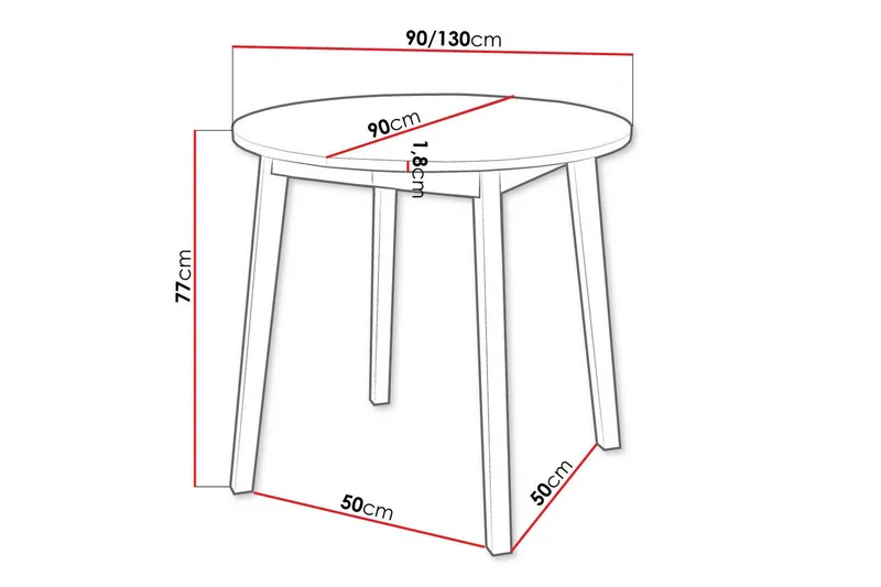Narberth Matbord - Svart - Möbler - Bord & matgrupp - Matbord & köksbord